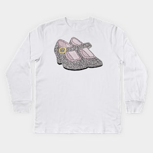 Glitter Shoes Kids Long Sleeve T-Shirt